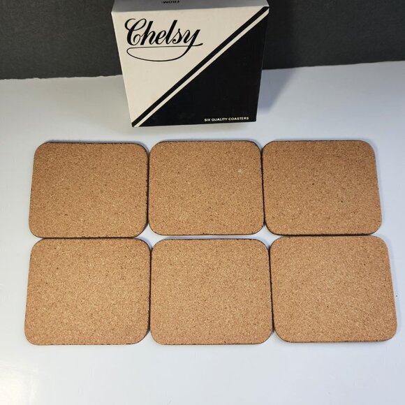 Chelsy Coasters Tropical Birds Sri Lanka Set of 6 W/ Box Acrylic Cork - Picture 5 of 10